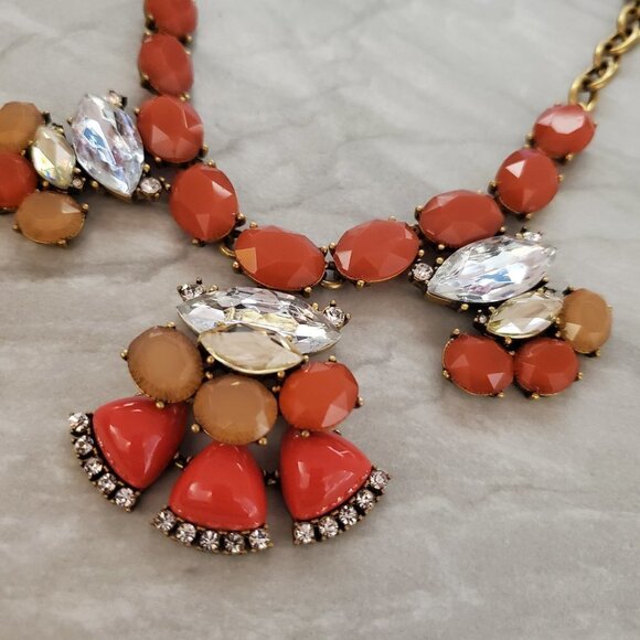 ✨ NEW J.Crew Rhinestone Crystal Cluster Stacked Statement Necklace ✨ - Picture 5 of 14